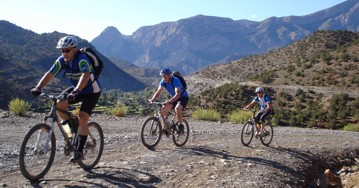 Ascending the High Atlas mountains in Morocco